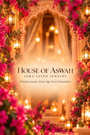 ASMA SAYED JEWELRY Diwali Edition American Diamond Necklace & Earring Set | Royal Teardrop AD Stone Jewellery Set with Pearl Drops | 6 Colors - Image 14