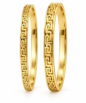ASMA SAYED JEWELRY  HOUSE OF ASWAH 18K PVD Gold Plated Couple Bracelet for Men & Women | 4mm & 6mm | 316L Stainless Steel | Tarnish-Resistant, Waterproof & Hypoallergenic | Demi-Fine Jewellery | Everyday Wear
