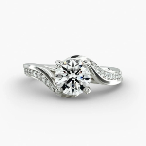 Elegant Moissanite Solitaire Ring – 925 Sterling Silver | ASMA SAYED JEWELRY – HOUSE OF ASWAH - Image 2