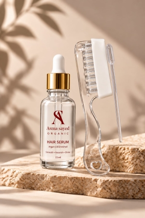ASMA SAYED ORGANIC 2-in-1 Hair Oil Applicator Comb & Scalp Massager