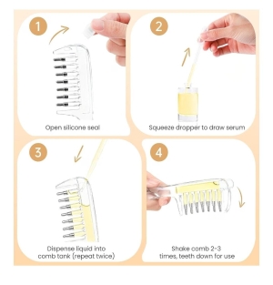 ASMA SAYED ORGANIC 2-in-1 Hair Oil Applicator Comb & Scalp Massager - Image 3